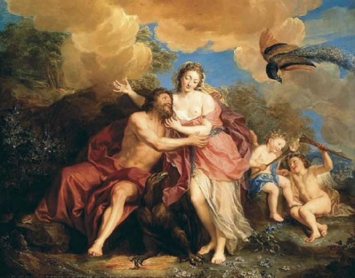 Franz Christoph Janneck Jupiter and Juno oil painting picture